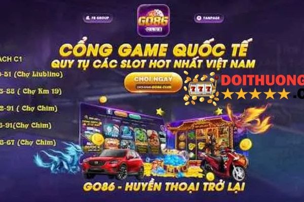 Go86 – Cổng Game Bài Đổi Thưởng Uy Tín Số 1 Việt Nam